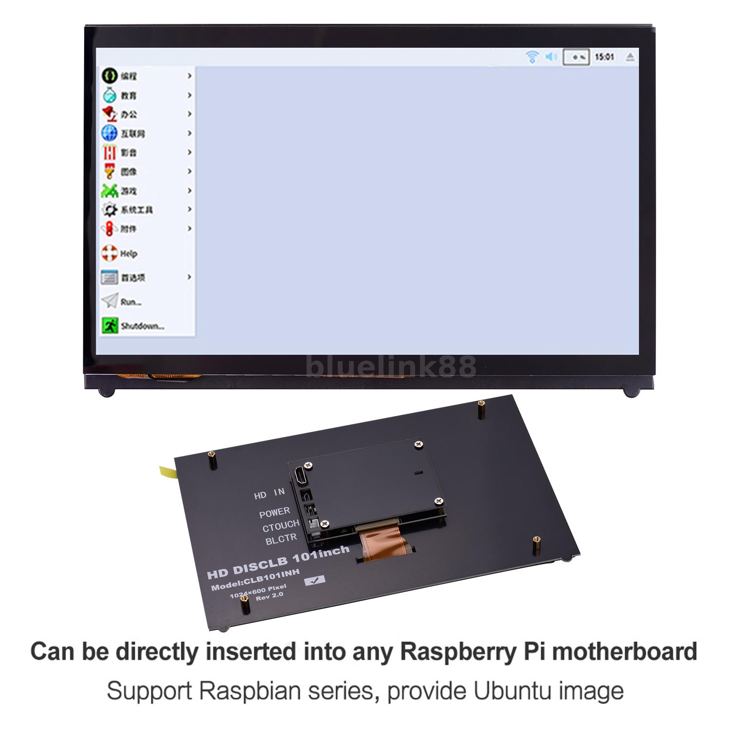 Raspberry Pi 10 Inch Capacitive Display Monitor Touchscreen 1024x600 Hd Usb S7q3 Ebay 5598