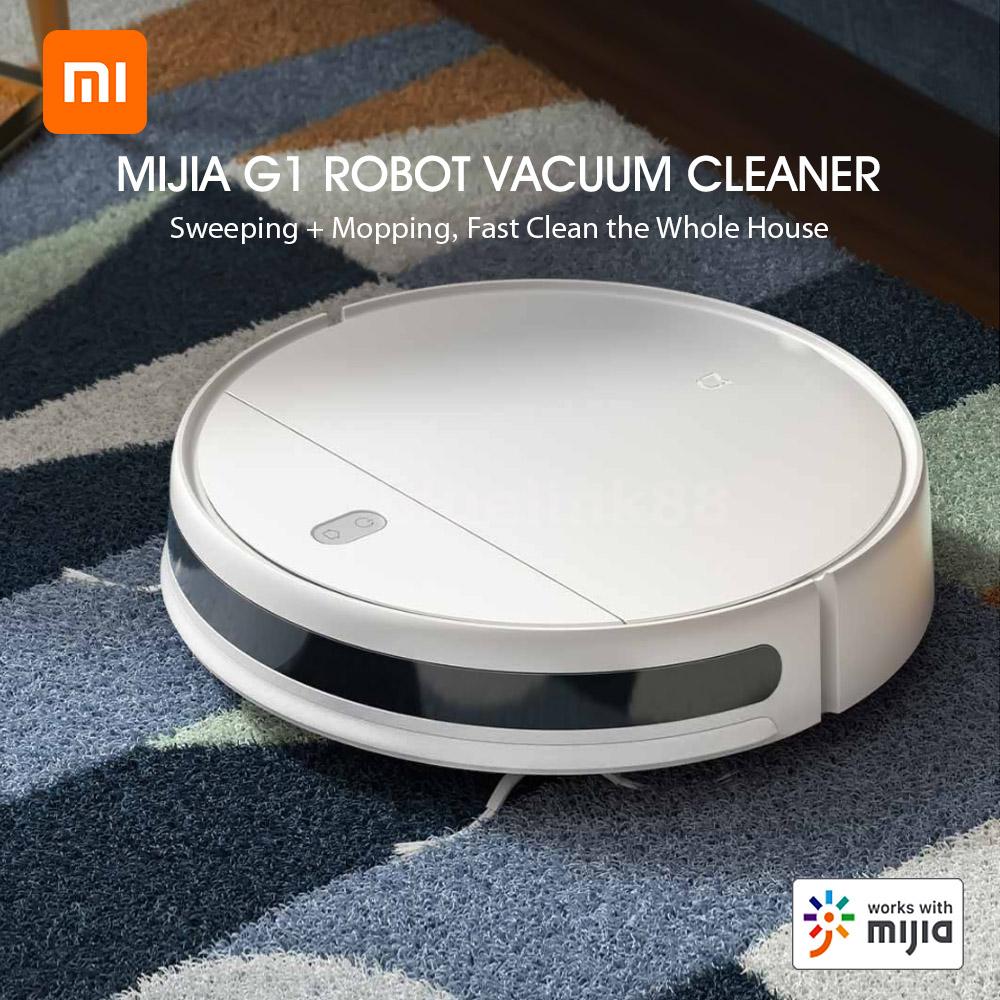 Робот пылесос xiaomi mijia sweeping robot g1 сухая и влажная уборка управление со смартфона белый